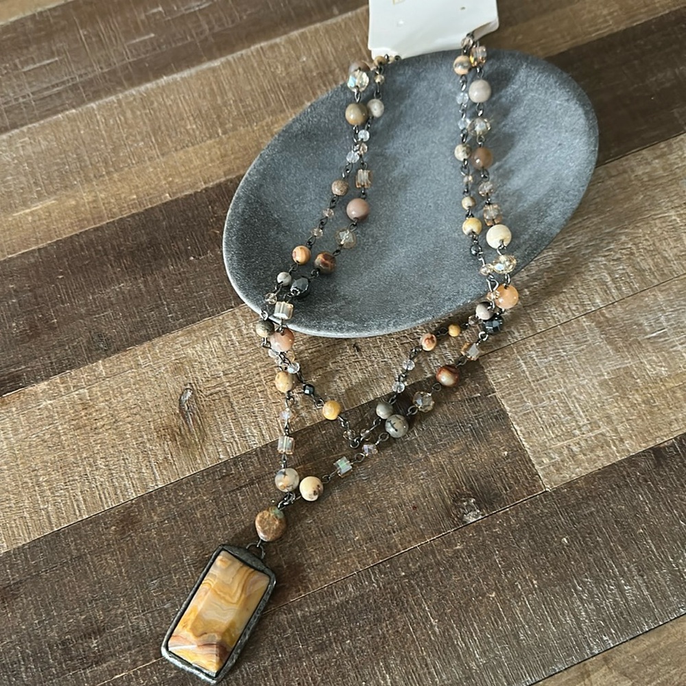 NEW! Double strand Bohemian vibe necklace